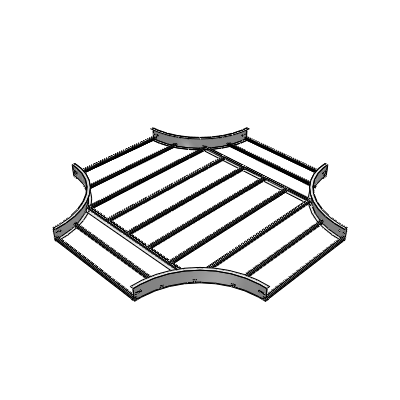 Cable Tray Horizontal Cross Fittings
