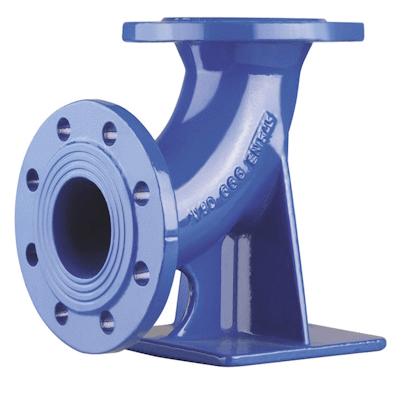 Flange bend with foot