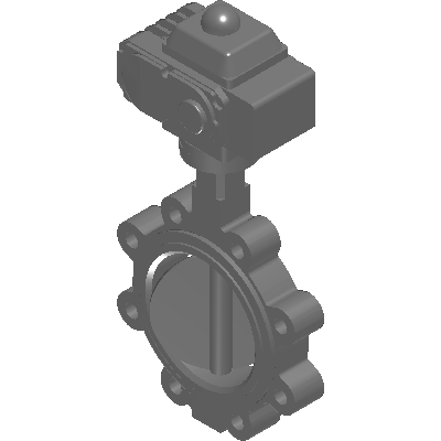 Valve Solutions 2 Way Butterfly Valve with Series 1000-X 2 Position Electric Actuator (100 PSI) Industrial Valves