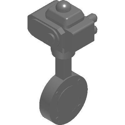 Valve Solutions 2 Way Butterfly Valve with Series 1000S-X Modulating Electric Actuator (100 PSI) Industrial Valves