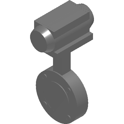 Valve Solutions 2 Way Butterfly Valve with Series C Spring Return Actuator (200 PSI) Industrial Valves