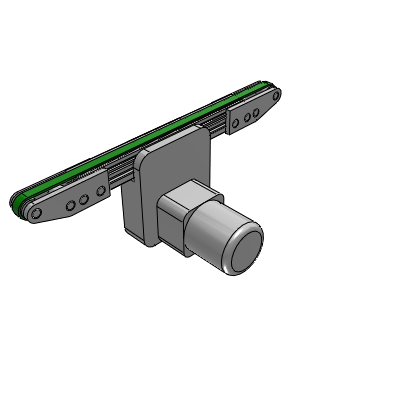 同步带输送机-单列型-中间驱动双槽/三槽型材（带轮直径19mm/20mm）-调速型