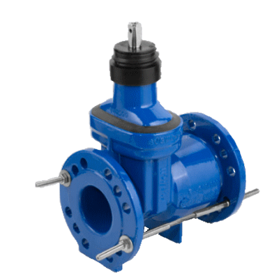 Fully protected slide gate valve