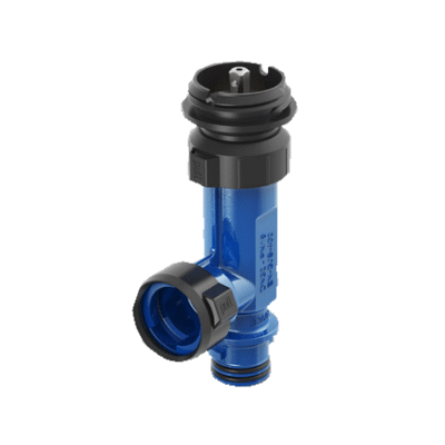 House connection slider CLICK with bayonet sleeve/bayonet spigot end (angle valve) PN 16