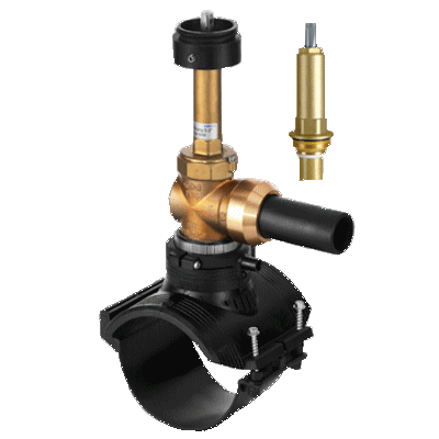 Valve tapping saddle