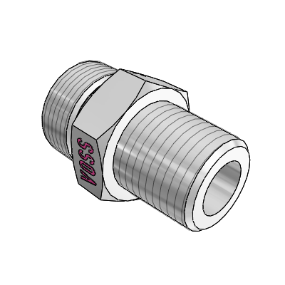 旋进式螺纹： NPT (ANSI/ASME B 1-20.01.1983)
