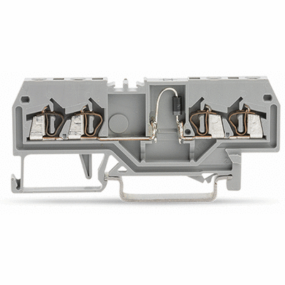 Component terminal block, 4-conductor, with diode 1N4007, anode, left side, for DIN-rail 35 x 15 and 35 x 7.5, 1.5 mm², CAGE CLAMP®