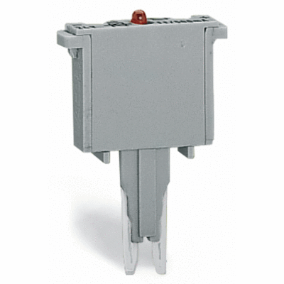 Component plug, for carrier terminal blocks, 2-pole, LED (red), 5 mm wide