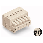 Female plug with snap-in mounting foot pin spacing 3.5 mm / 0.138 in 100% protected against mismating with codig fingers