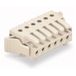 Female connector with locking levers pin spacing 3.5 mm / 0.138 in 100% protected against mismating