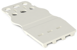 Strain relief plate, 2-pole, Pin spacing 10.16 mm, light gray
