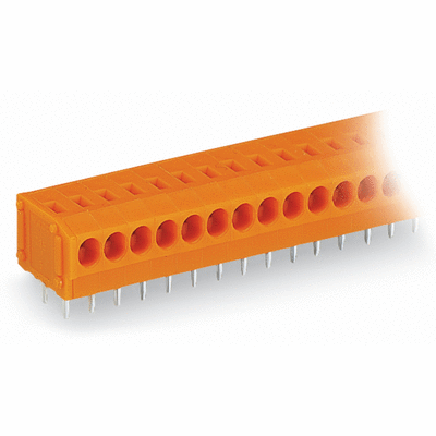 1-CONDUCTOR PCB TERMINAL STRIP 2 SOLDER PINS / POLE PIN SPACING 3.81 MM / 0.15 IN