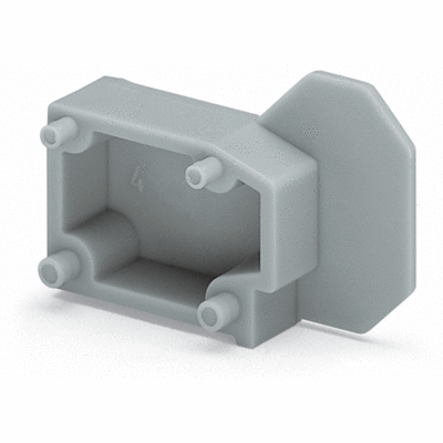Pièce intercalaire pour augmenter les lignes de fuite et les distances d'isol. dans l'air