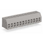 2-CONDUCTOR PCB TERMINAL STRIP 1 SOLDER PIN / POLE STAGGERED PIN SPACING 5 MM / 0.197 IN