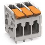 PCB terminal block with levers conductor entry parallel to PCB 2 solder pins/pole 5 mm (0.197 inch) pin spacing