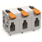 PCB terminal block with levers conductor entry parallel to PCB 2 solder pins/pole 11.5 mm (0.453 inch) pin spacing