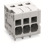 PCB terminal block conductor entry parallel to PCB 2 solder pins/pole 5 mm (0.197 inch) pin spacing