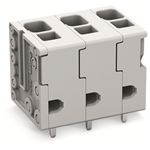 PCB terminal block conductor entry perpendicular to PCB 2 solder pins/pole 7.5 mm (0.295 inch) pin spacing