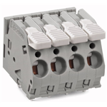 Klemmenleiste mit Betätigungshebeln und Brückungsschacht Rastermaß 7.5 mm