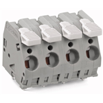 Klemmenleisten mit Betätigungshebeln 2 Lötstifte/Pol Rastermaß 10 mm / 0.394 in ohne Brückerschacht