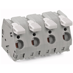 Klemmenleisten mit Betätigungshebeln 2 Lötstifte/Pol Rastermaß 12,5 mm/0.492 in ohne Brückerschacht