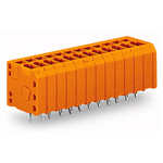 PCB TERMINAL STRIP 1 PRESS-IN PIN / POLE PIN SPACING 3.81 MM / 0.15 IN FOR PRESSIN TECHNIQUE