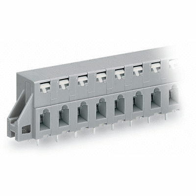 PCB terminal block, push-button, 2.5 mm², Pin spacing 7.5 mm, CAGE CLAMP®, clamping collar