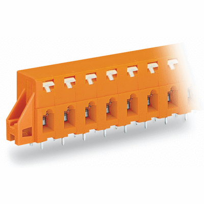 PCB terminal block, push-button, 2.5 mm², Pin spacing 7.62 mm, CAGE CLAMP®, clamping collar