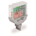 Relay module, Nominal input voltage: 24 VDC, 2 make contact, Limiting continuous current: 8 A, Railway, Green status indicator, Module width: 20 mm