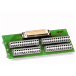 Module avec interface, Sub-Min-D, Connecteur mâle, 15 pôles, Connecteur extérieur à raccordement par perçage d'isolant, Sens d'enfichage vertical, Bornes pour circuits imprimés, 2 rangées, avec pied de montage