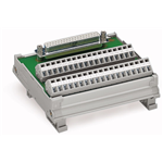 Module avec interface, Sub-Min-D, Connecteur femelle, 25 pôles, Connecteur extérieur à raccordement par perçage d'isolant, Sens d'enfichage vertical, Bornes pour circuits imprimés, 2 rangées, en support de montage