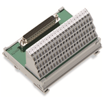 Module avec interface, HD-Sub-D, Connecteur mâle, 15 pôles, Bornes pour circuits imprimés à trois étages, en support de montage