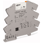 module relais temporisé, Tension nominale d'entrée DC 24 V, 1 RT, Limitation courant constant 6 A, Chemin de fer, Multifonction, Indication d'état des capteurs/actionneurs jaune, Largeur 6 mm