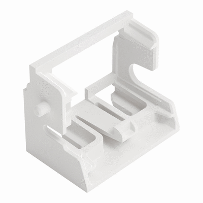 Befestigungsadapter, für 10-Leiter-Klemmen, Serie 221 - 4 mm², für seitliche Schraubbefestigung