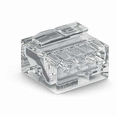 MICRO PUSH-WIRE CONNECTOR FOR JUNCTION BOXES 4-CONDUCTOR TERMINAL BLOCK PUSH-WIRE® CONNECTION