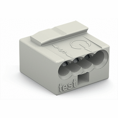 MICRO PUSH-WIRE CONNECTOR FOR JUNCTION BOXES 4-CONDUCTOR TERMINAL BLOCK PUSH-WIRE® CONNECTION