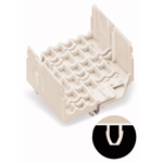 Soporte de cables con tetones de fijación marcaje en relieve