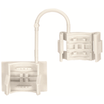 Strain relief with snap-in mounting feet for cable diameter 4.5 - 12 mm