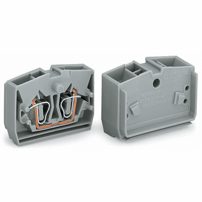 2-conductor center terminal block, without push-buttons, 1-pole, 2.5 mm², CAGE CLAMP®