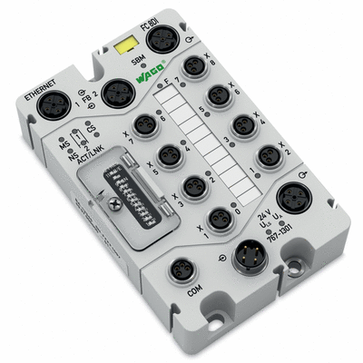 Ethernet fieldbus coupler DC 24 V incl. 8 digital inputs (8 x M8)