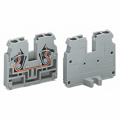 END TERMINAL BLOCK LATERAL MARKING WITH FIXING FLANGES M3