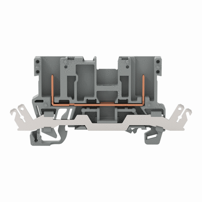 Morsetto di base per 2 pin, con contatto schermato, per guida DIN 35 x 15 e 35 x 7.5