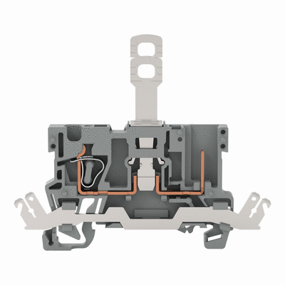 Morsetto di base sezionatore per 1 conduttore/1 pin, con contatto schermato, per guida DIN 35 x 15 e 35 x 7.5, 4 mm², CAGE CLAMP®