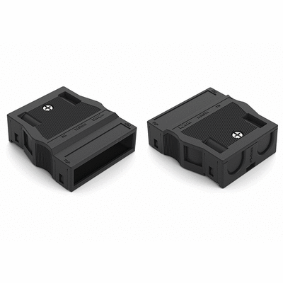 Strain relief housing, 4-pole, for 2 cables, 5.0 … 9.0 mm, 55 mm