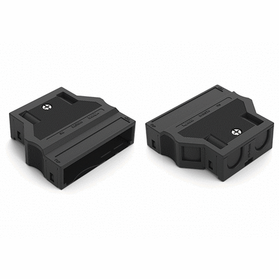 Strain relief housing, 5-pole, for 2 cables, 5.0 … 9.0 mm, 55 mm