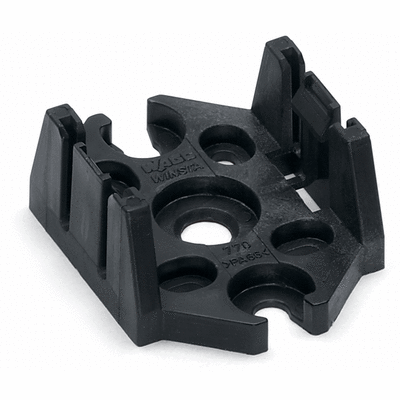 Plaque de montage, 3 pôles, pour distributeur, Matière plastique