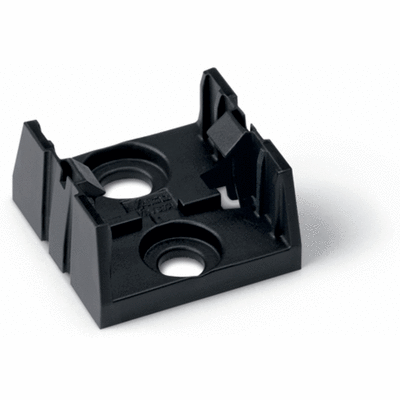 Plaque de montage, 4 pôles, pour distributeur, Matière plastique