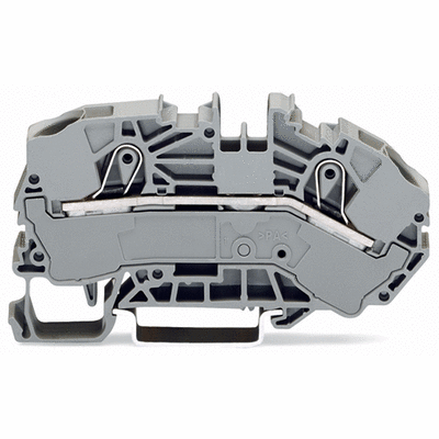 2-conductor supply terminal blocks for distribution boxes, 16 mm², side and center marking, for DIN-rail 35 x 15 and 35 x 7.5, Push-in CAGE CLAMP®