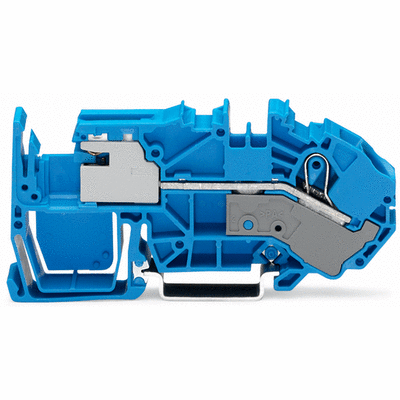 Borne sectionnable de neutre pour 1 conducteur Marquage central/latéral pour rail TS 35