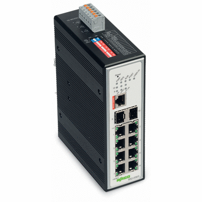 Industrial-Managed-Switch, 8-port 100Base-TX, 2-Slot 1000BASE-SX/LX